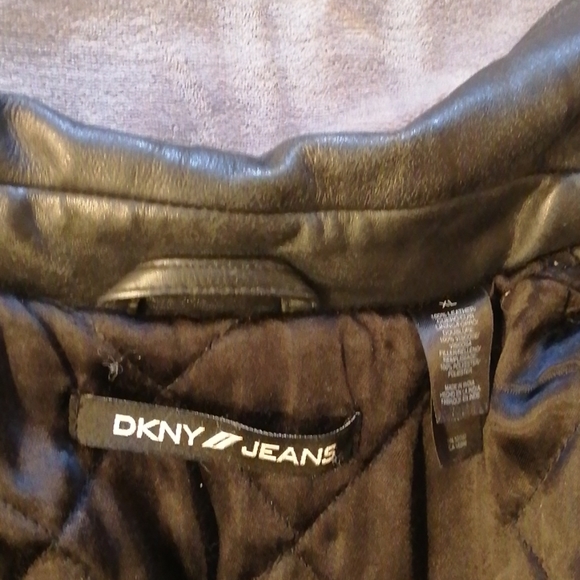 DKNY JEANS Leather Jacket - Picture 4 of 7